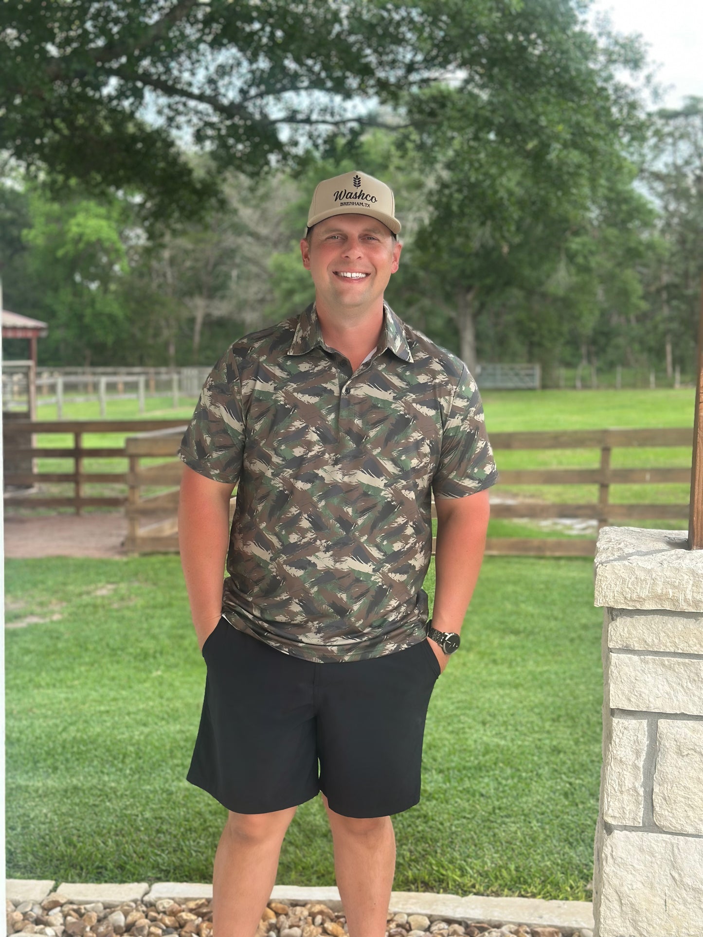 Camo Performance Polo