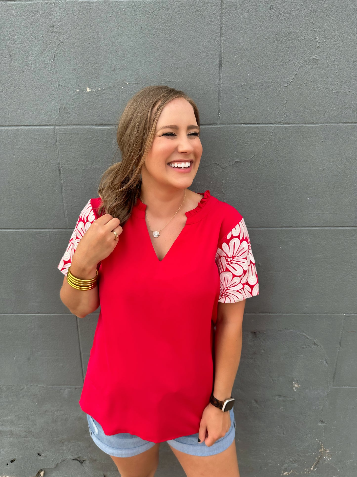 The Ruth top by Washco Apparel is a part of our Game Day Collection and is perfect for showing off your school spirit!
