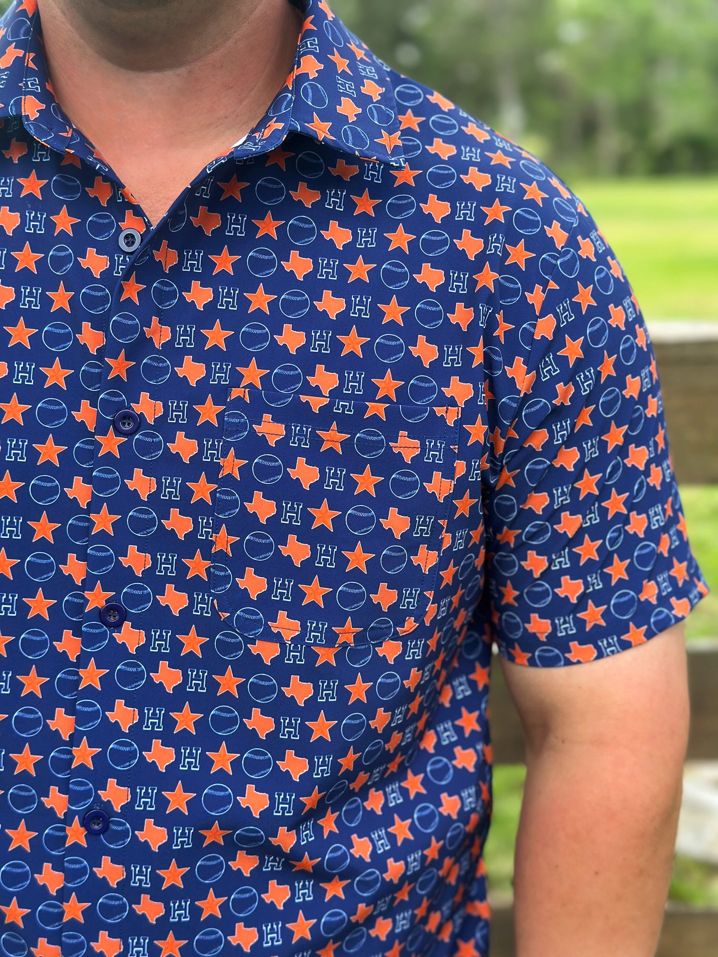 Washco Apparel - H-Town Performance Button Down.