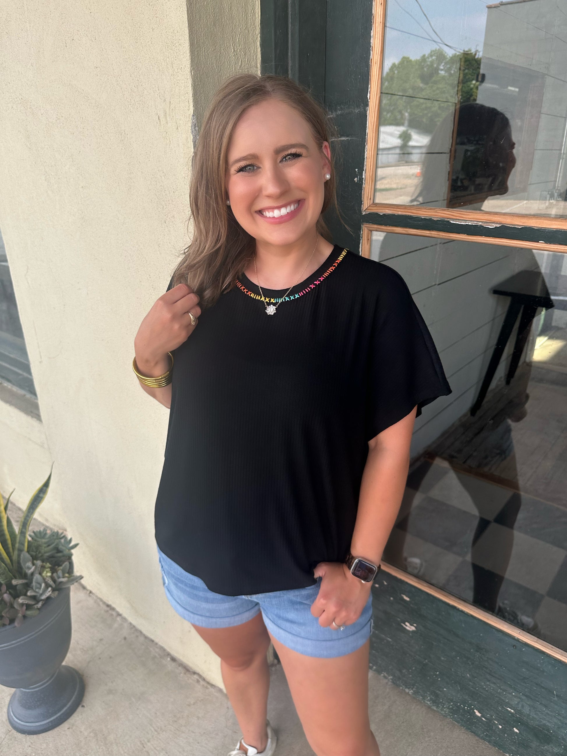 The Addie top by Washco Apparel is cute, comfy and the perfect slightly over-sized top for all occasions.