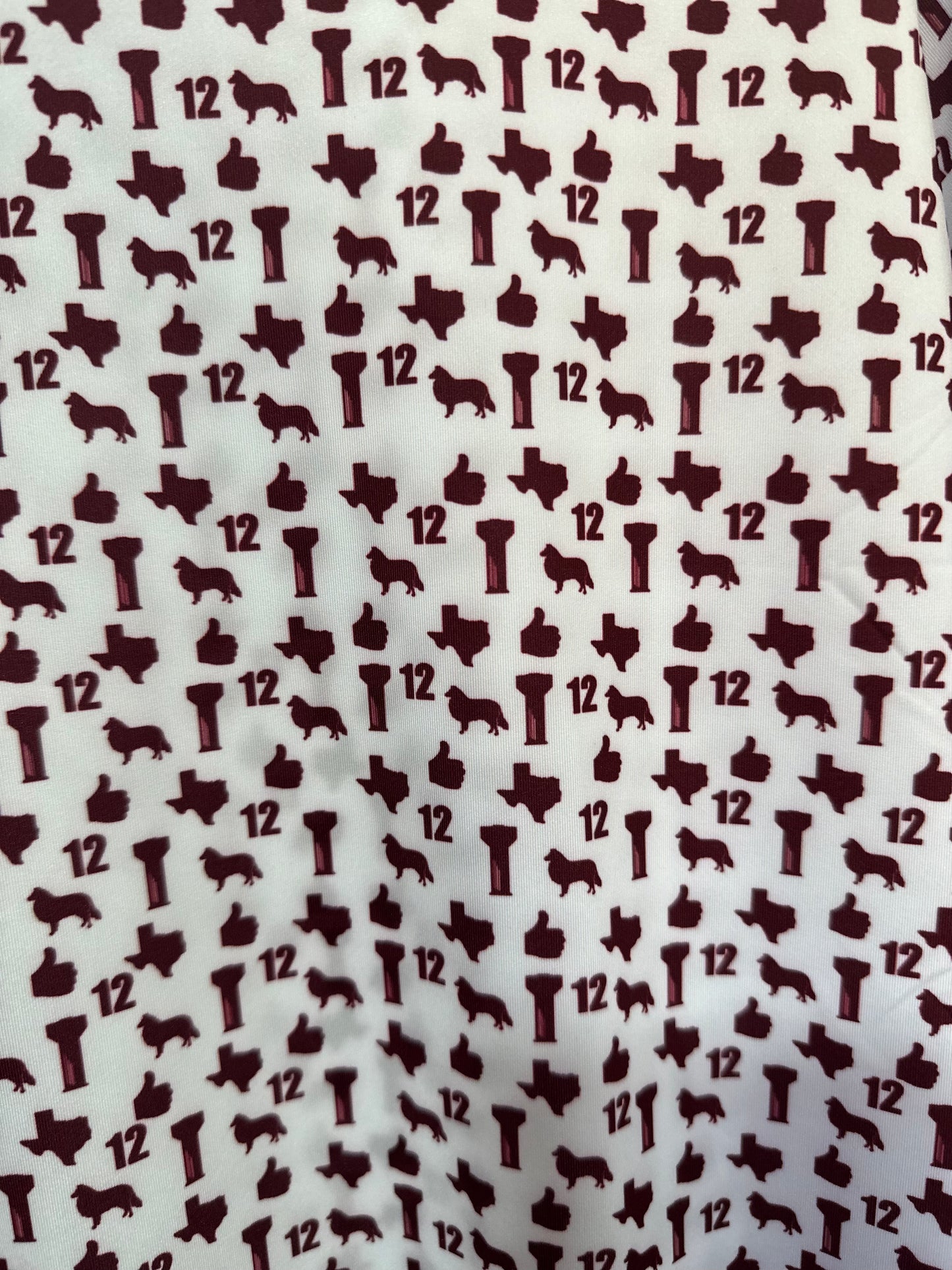 Howdy - Men's Polo (White/Maroon)