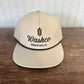 Washco Hat - Tan With Black Logo (Rope Hat)