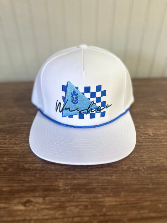 Washco Hat - Retro Blue Logo (Rope Hat)