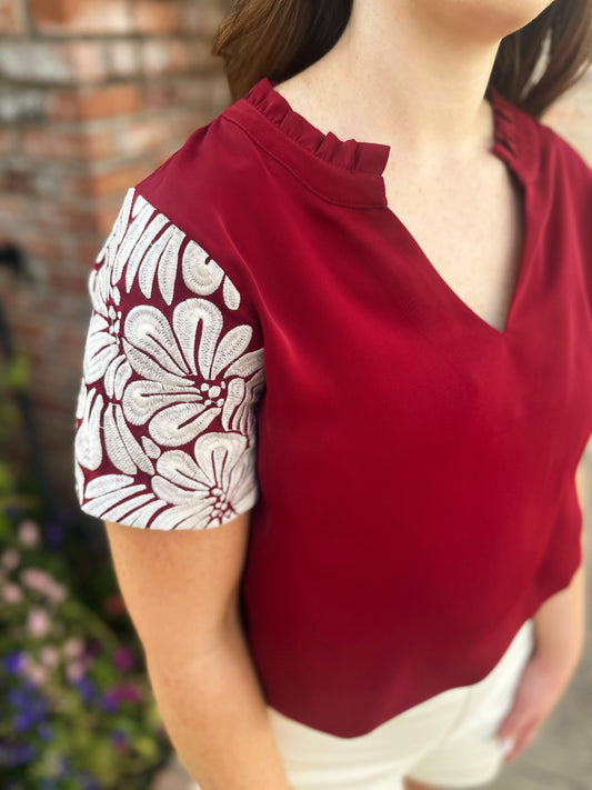  Calling all Texas A&M Fans! The Lacey top by Washco Apparel is a part of our Game Day Collection and is perfect for showing off your school spirit! 