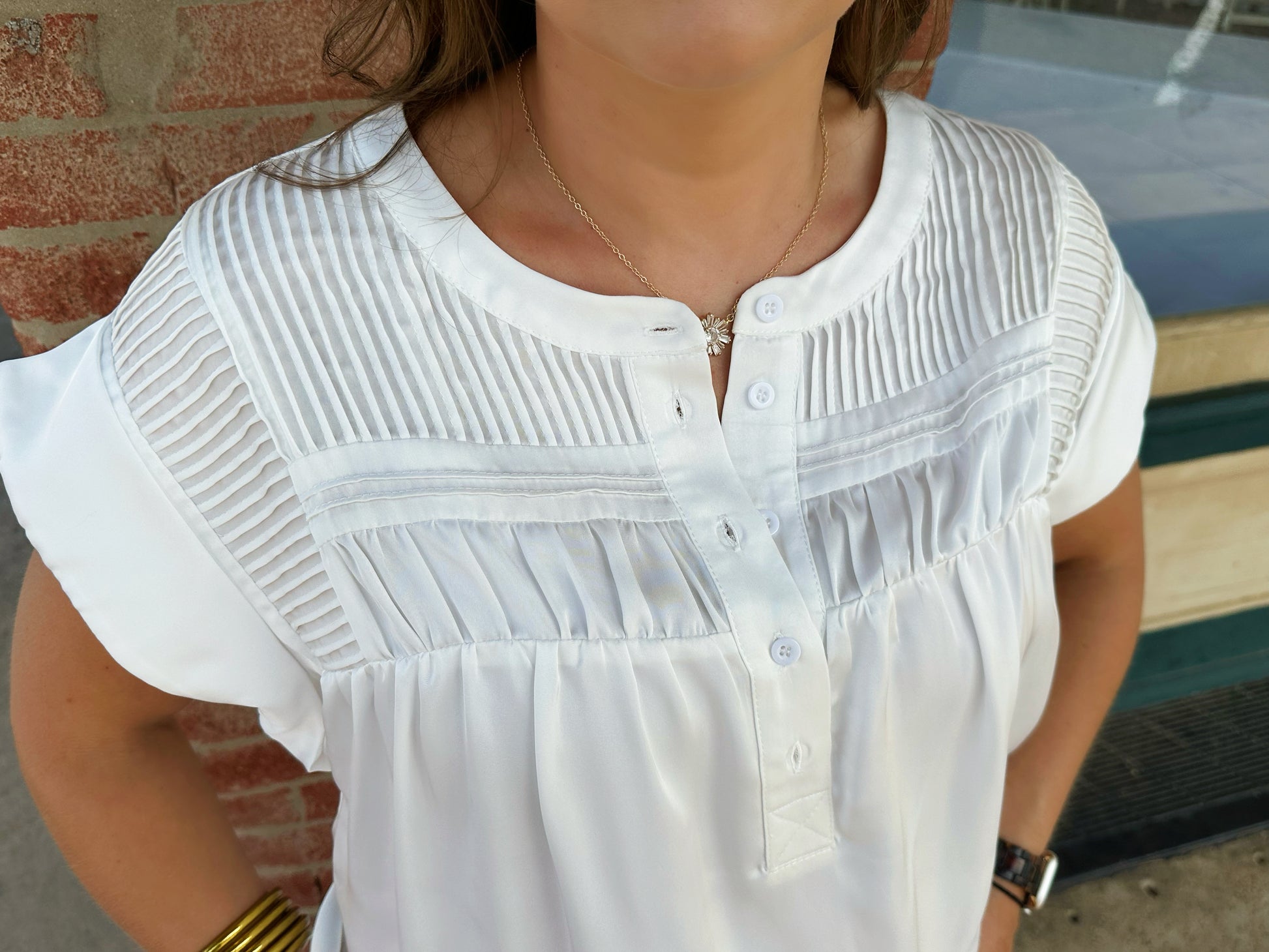 Styling made simple with the Samantha top by Washco Apparel!