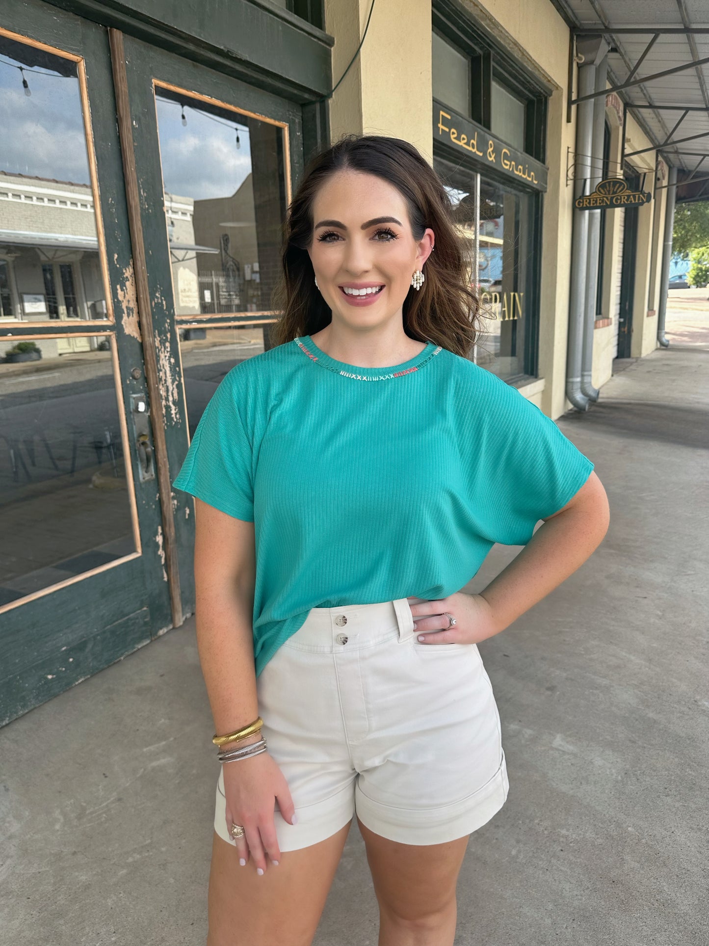 The Tess top by Washco Apparel is cute, comfy and the perfect slightly over-sized top for all occasions.