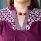 The Howdy Top - Washco Apparel - maroon and white top
