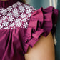 The Howdy Top - Washco Apparel - maroon and white top