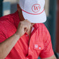 Red top with white detail - The Kenny Button Down - Washco Apparel