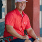 Red top with white details - The Kenny Button Down - Washco Apparel