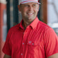 Red top with white detail - The Kenny Button Down - Washco Apparel