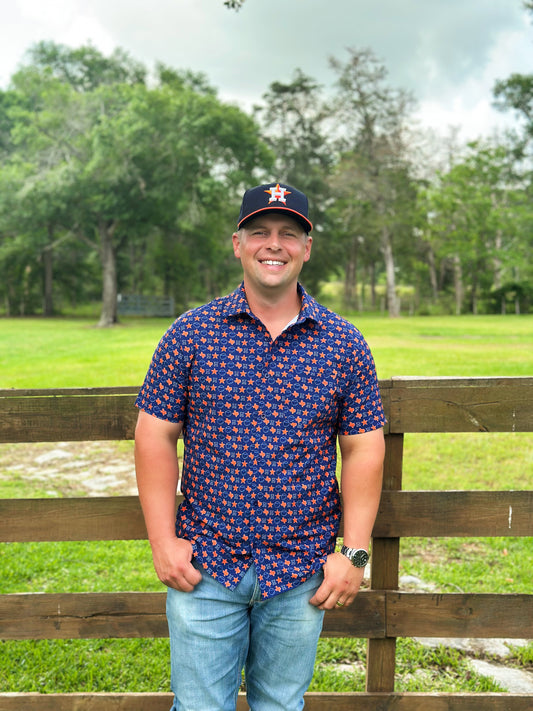 Washco Apparel - H-Town Performance Button Down