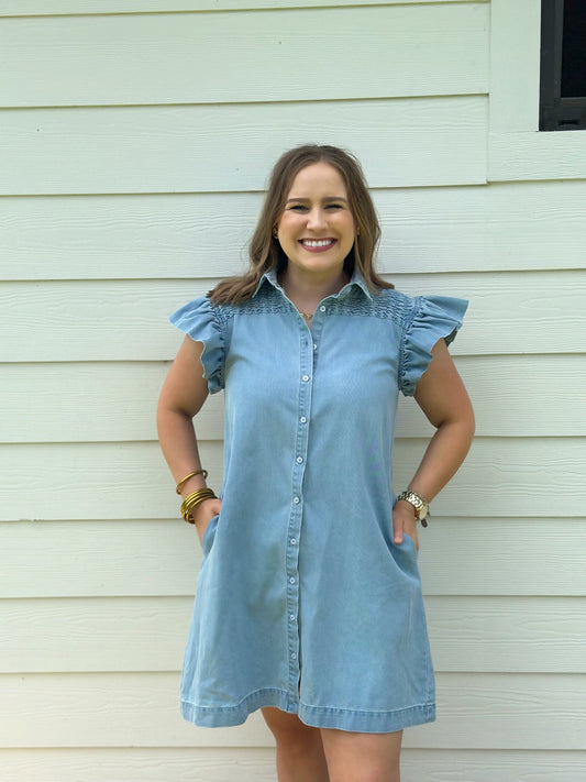 Washco Apparel - The Lauren Denim Dress.